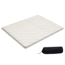 VEVOR Japanese Tatami Mattress Queen Foldable Futon Mat with Storage Bag White