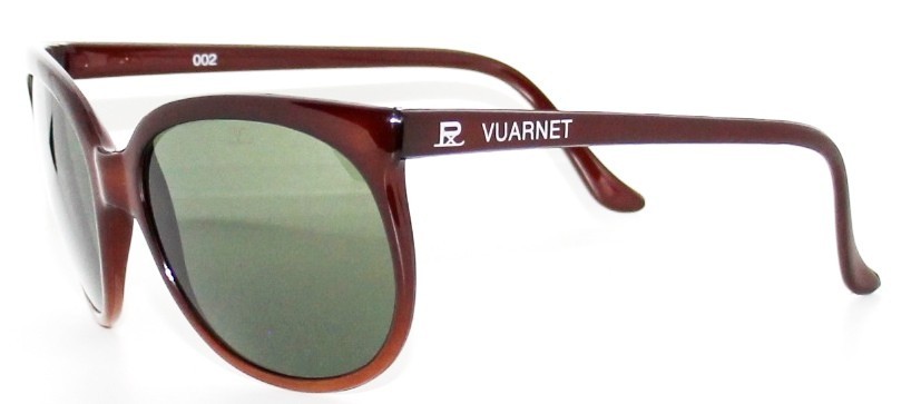 259$ Rare New Vuarnet 002 Brown Sunglasses PX3000 Green mineral glass lens image 2