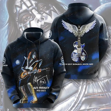 New Ace Frehley Kisses Band Christmas 3D Hoodie JU849