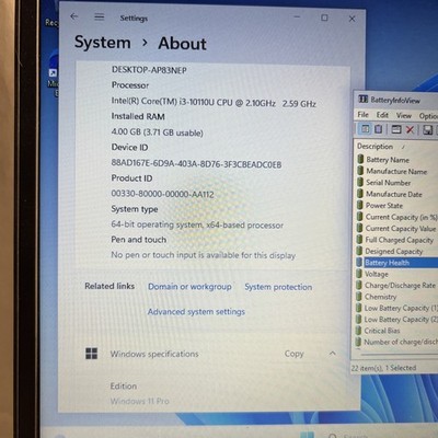 Lenovo ThinkPad L13 Yoga Intel Core i3-10110U @2.1GHz 4GB RAM