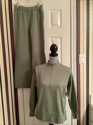 Unbranded Travel Set Olive Green Long sleeve Elastic Pants M