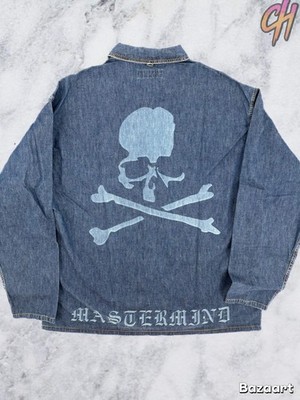 Mastermind World Big Pockets Indigo Denim Shirt Size Medium (MSRP: $1,437)