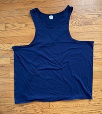 Vintage Union Made Windjammer Muscle Tank Top XL Navy Made in USA
