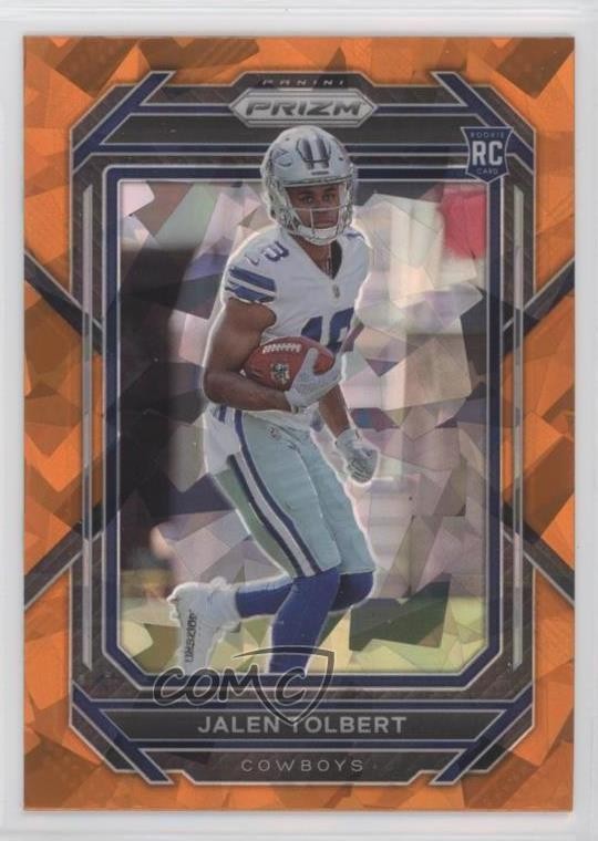 2022 Panini Prizm Rookies Orange Ice Prizm Jalen Tolbert #333 Rookie RC 1u6