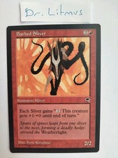 1x Barbed Sliver Tempest MTG Great Condition