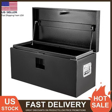 303648 Steel Pick Up Truck Bed Storage Tool Box Underbody Trailer Box Black