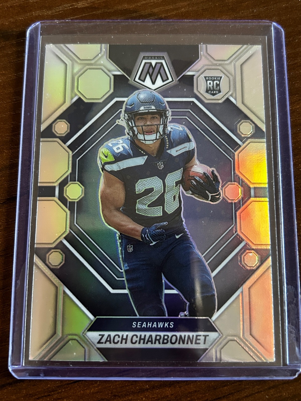 2023 Panini Mosaic - Rookies Zach Charbonnet #379 Silver Prizm (RC)