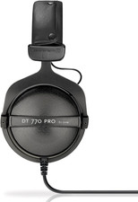 DT 770 PRO 80 Ohm Over-Ear Studio Headphones in Gray. Enclosed Design, Wired for