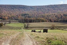 Monroe County West Virginia 2015 granja rural tractor campo carretera otoño
