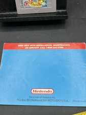 Nintendo Game Boy Super Mario Land 2 Game 6 Golden Coins Edition W Manual