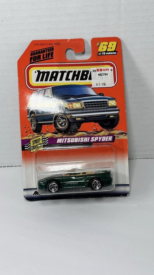 НОВЫЙ MATCHBOX MITSUBISHI SPYDER/STREET CRUISERS 1998 серии ~ 10 #69 из 75 транспортных средств - Изображение 2 из 4