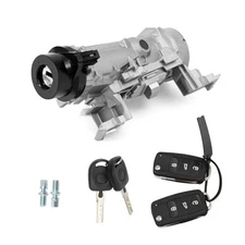 Ignition Switch Lock Cylinder Assembly with Remote Control Key Compatible with 