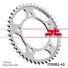 43 Tooth Sprocket Pitch 530 Type JTR302 for Honda CB-X4 / CB 900 1100 1300