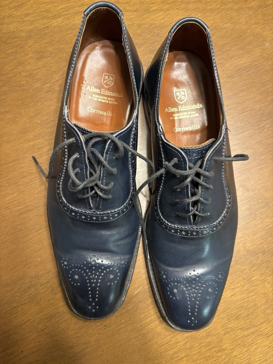 Allen Edmonds Blue Wingtip Dress Shoes for Men | eBay display picture 2