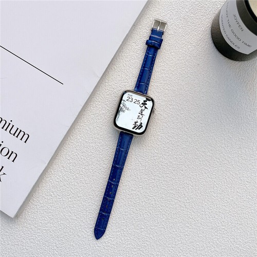 Slim Leather Band Women Bracelet for Apple Watch 9 8 7 6 5 4 SE 40/44/41/45/49mm - Picture 12 of 14