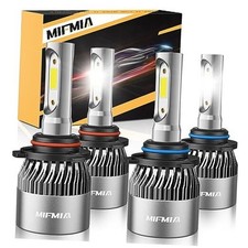 Bulbs Combo High and Low Beam 6500K White 800 9005 9006