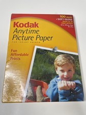 Kodak Anytime Picture Paper Soft Gloss 8.5x11-100 Sheets Inkjet 44 lb New Sealed