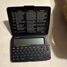 Franklin Euro Interpreter W7 Handheld Translator 5 Languages Calculator Battery
