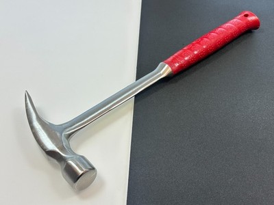 Plumb Tools USA 11-396 Premium Solid Steel Red Grip 24oz Ripping Claw Hammer NOS