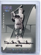 2001 Donruss Signatures  DUKE SNIDER  Notable Nicknames Autograph  DODGERS #/100