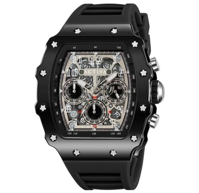 Invicta Activa Fury X 44.3mm Skeleton Dial Black Watch - NEW W/ Box!