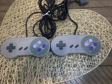 Replacement 3rd Party CONTROLLER FOR SNES SUPER NINTENDO Two Controllers