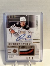 2024-25 UD Ultimate Collection Debut Threads Auto Patch Olen Zellweger RC /199