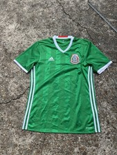Adidas Mexico 2016/17 Home Soccer Jersey Green ClimaCool Mens Medium Authentic