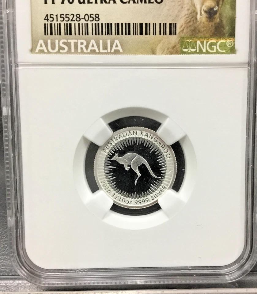 2016-P Australian Kangaroo Silver 1/10 oz  NGC PF70 ULTRA CAMEO ~ KANGAROO LABEL - Image 4 of 4