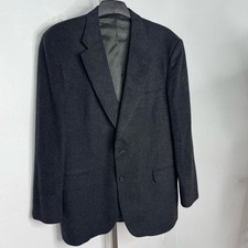 Camel Hair Club Room Gray 2-Button Blazer Jacket Sport Coat Size 46L