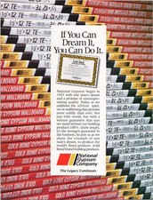 National Gypsum Company 1992 Gold Bond Gypsum Wallboard Print Ad