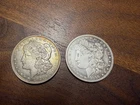 1921 and 1890 $1 Morgan Silver Dollar