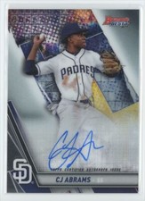 2019 Bowman's Best of 2019 Autographs CJ Abrams Auto San Diego Padres