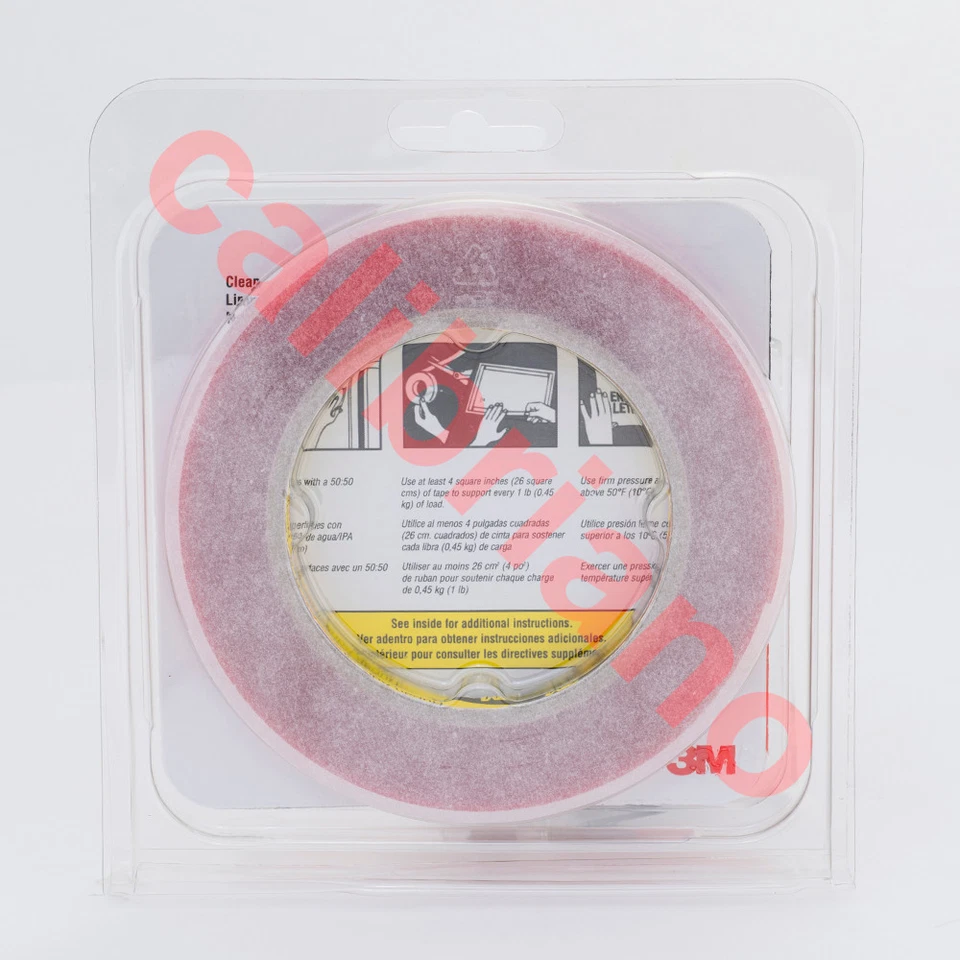 Cinta de doble cara de alta resistencia 3M™ 1/4 pulgada VHB ancho 3M 6 mm x 5 yardas de espesor 1 mm Foto 4 de 4