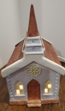 Vintage St. Johns Church '91 National Decorations Christmas Collectibles Lighted
