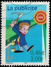 France 2001 La communication Publicité au cinéma Jean Mineur Y&T 3373 SU