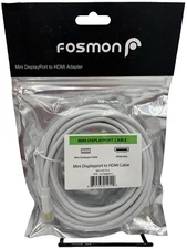 Fosmon Mini Displayport to HDMI Adapter Mini Male, HDMI Male Sealed NEW