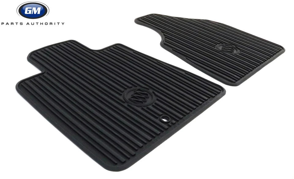 Paquete de alfombrillas Buick Enclave Premium para todo tipo de clima 2011-2017 ébano genuino OEM Foto 2 de 4