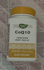 Nature's Way CoQ10 Ubiquinone Supports Heart Health 120 Softgels Exp 10/25