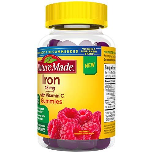 Nature Made Iron 70 Gummies 18 mg with Vitamin C Red Blood Cell Support