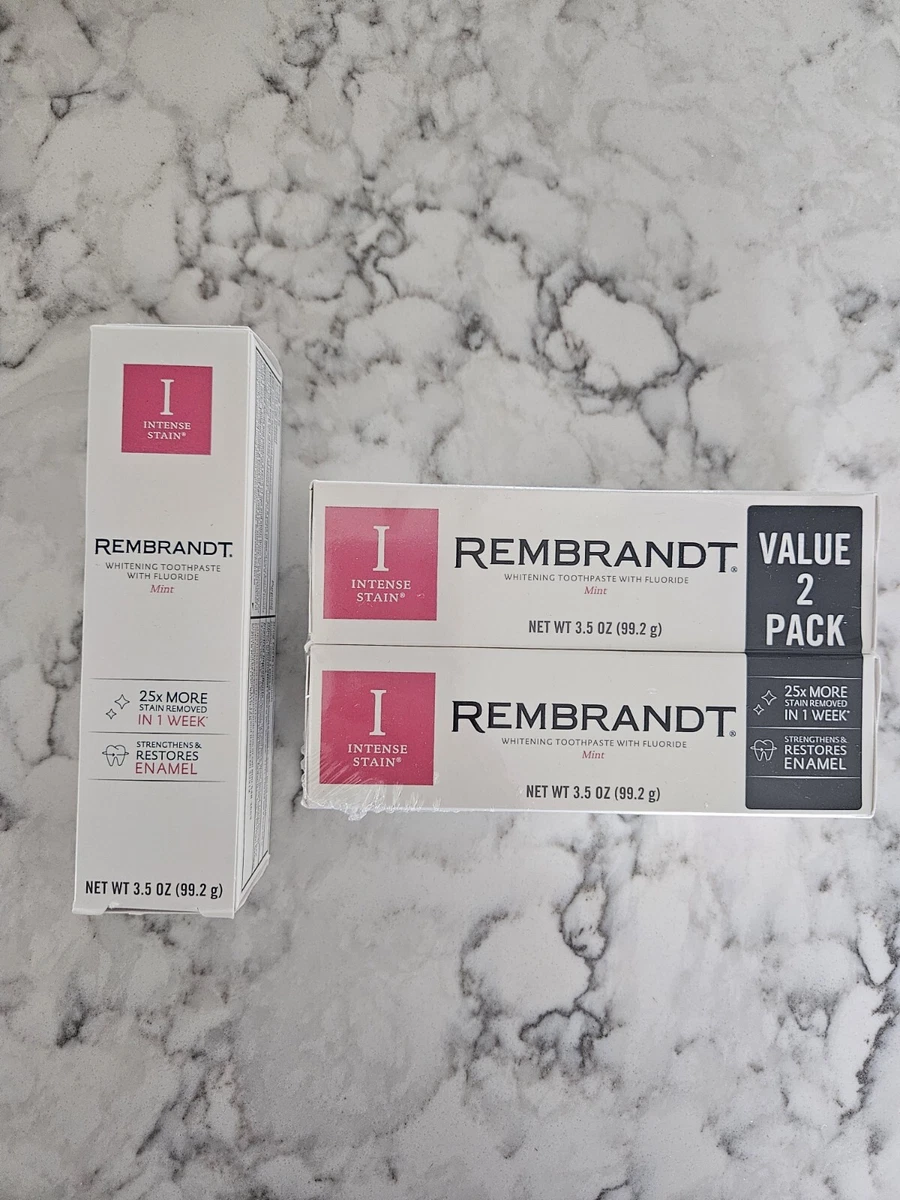 Rembrandt Intense Stain Toothpaste, With Fluoride, Mint,, 41 OFF