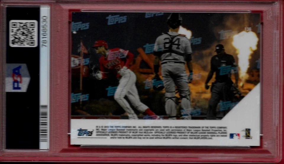 2018 Topps Now #136 Shohei Ohtani (ROOKIE CARD) PSA 10 GEM MINT $$$$$ - Image 2 of 2