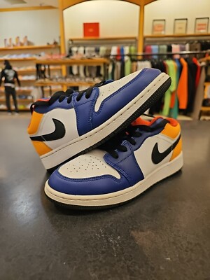 Size Air Jordan Low White Deep Royal Yellow Blue