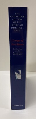 Immanuel Kant Critique Pure Reason Cambridge Edition Excellent | eBay