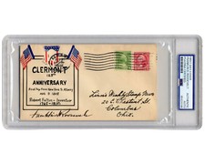 President FRANKLIN D. ROOSEVELT Signed FDC Celebrating Steamboat Invention PSA