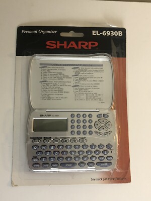 Sharp Personal Organizer EL-6930B Open Box Games Translator Phone Book Memo