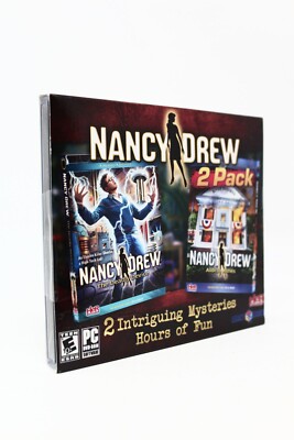 Nancy Drew ALIBI IN ASHES + THE DEADLY DEVICE - PC - NEW/Sealed - JC