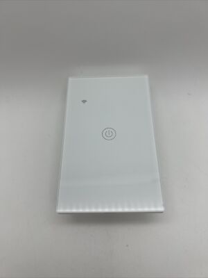 1 Gang WiFi Smart Wall Touch Light Switch Glass Panel for Alexa/Google APP