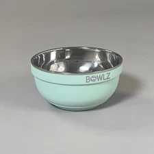 BOWLZ Stainless Steel Insulated Bowl 16 oz Ice Cream, Soup  Mint (New)