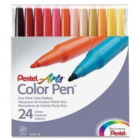 Pentel Color Pen Set, Set Of 24 Assorted Colors (s360-24) , New, Free Shipping on sale Pentel Color Pen Set, Set Of 24 Assorted Colors (s360-24) , New, Free Shipping on sale